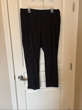 Premise Black Cropped Lace Pants